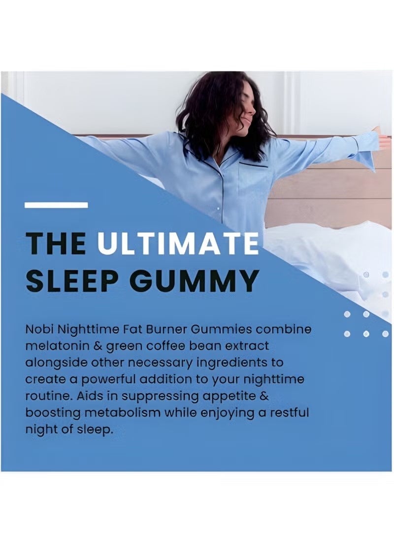 LINE ONE Night Time Fat Burner Gummy Curbs Appetite Slimmer Tummy Powerful Weight Loss for Women and Men - 60 Gummies - Image 2